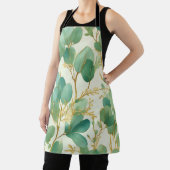 Eucalyptus laat groen en goud ontwerp schort (Insitu)