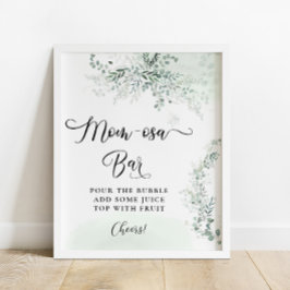 Eucalyptus laat groen Mom-osa Bar Poster