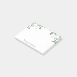 Eucalyptus laat groene Waterverf na notities Post-it® Notes