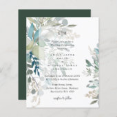 Eucalyptus laat natuurlijk groen huwelijk over (Voorkant / Achterkant)