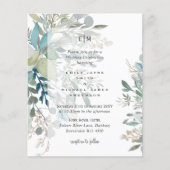 Eucalyptus laat natuurlijk groen huwelijk over (Voorkant)