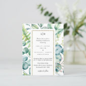 Eucalyptus laat natuurlijk groen huwelijk over (Staand voorkant)