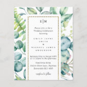 Eucalyptus laat natuurlijk groen huwelijk over (Voorkant)