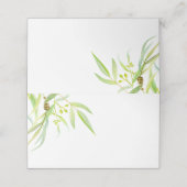 Eucalyptus laat trouwkaarten achter plaatskaartje (Buitenkant ongevouwen)