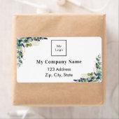 Eucalyptus-label voor bedrijfsretour van logo etiket (Insitu)