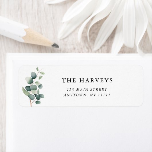 Eucalyptus-label waterverf etiket (Insitu)