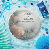 Eucalyptus Lace Tule Pastel Stoffig Blauw Bruiloft Papieren Bordje (Feest)