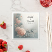 Eucalyptus Lace Tule Pastel Stoffig Blauw Bruiloft Servet (Insitu)