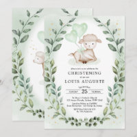 Eucalyptus Lamb Baby Sheep Christening Baptisme