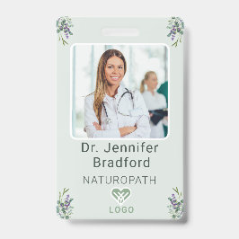 Eucalyptus & Lavendel Aangepast met barcode Badge