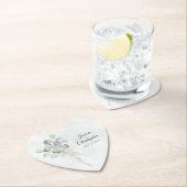 Eucalyptus & Lavendel Boeket Rustieke bruiloft Kartonnen Onderzetters (Insitu)