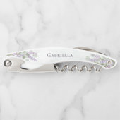 Eucalyptus & Lavendel Elegante bruidsmeisje naam Kurkentrekker (Voorkant)