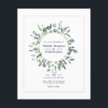 Eucalyptus Lavendel Geometrisch Goud Bruiloft Flyer<br><div class="desc">Wild Forest woodland eucalyptus en lavendel herbarium bruiloft uitnodiging met gouden folie geometrisch lijst en tekst ontworpen om snel en gemakkelijk te worden aangepast aan uw evenement specifieke kenmerken. Ideaal voor elk thema of tuin bruiloft. Enveloppen zijn niet inbegrepen. Voor dikkere uitnodigingen met enveloppen en bijpassende producten over hetzelfde thema,...</div>