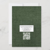 Eucalyptus Lavendel Rustieke Landelijke QR Code Tr Kaart (Achterkant)
