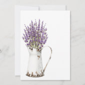 Eucalyptus Lavender Birth Announding Foto Card Aankondiging (Achterkant)