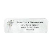 Eucalyptus & Lavender Boho Trouwretouradres Etiket (Voorkant)