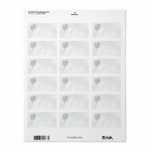 Eucalyptus Lavender Bouquet Blank Weddenschap Etiket (Full Sheet)