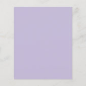 Eucalyptus lavender bruiloft flyer (Achterkant)