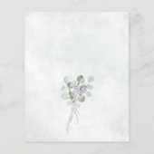 Eucalyptus & Lavender BUDGET Weddenschap Uitnodigi (Achterkant)