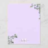 Eucalyptus Lavender Custom Name (Voorkant)