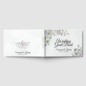 Eucalyptus & Lavender Elegant Boho Chic Wedding Gastenboek (Volledig)