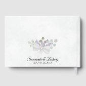 Eucalyptus & Lavender Elegant Boho Chic Wedding Gastenboek (Achterkant)