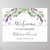 Eucalyptus Lavender Flowers Weddenschap Poster (Voorkant)