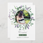 Eucalyptus Lavender Fotoaankondiging Aankondiging (Voorkant / Achterkant)