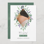 Eucalyptus Lavender Fotoaankondiging Aankondiging (Voorkant / Achterkant)