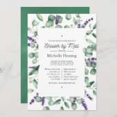 Eucalyptus Lavender Greenery Shower by Mail Kaart (Voorkant / Achterkant)