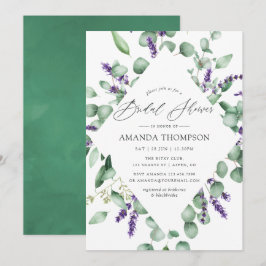 Eucalyptus Lavender Greenery Vrijgezellenfeest Kaart