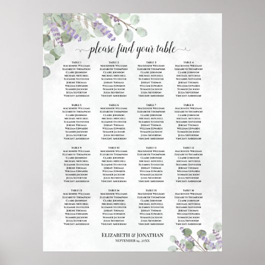Eucalyptus Lavender Poster (Voorkant)