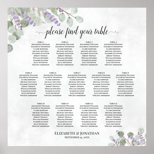 Eucalyptus Lavender Poster (Voorkant)