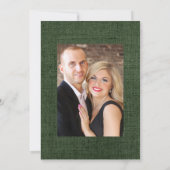 Eucalyptus Lavender Rustic country Barn Weddenscha Kaart (Achterkant)