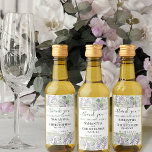 Eucalyptus Lavender Rustic Hartelijk dank voor het Wijn Etiket<br><div class="desc">Deze mooie mini-wijnlabels zijn geweldig om een paar feestelijke geesten toe te voegen aan een bruiloft met een zwembad, om leden van je bruidsfeest te bedanken, of als onderdeel van je receptiebar. Het bijtende ontwerp is voorzien van een boho chic-stijl met plakjes waterverf eucalyptusbladeren en lavendere bloemen in grijsgroene en...</div>