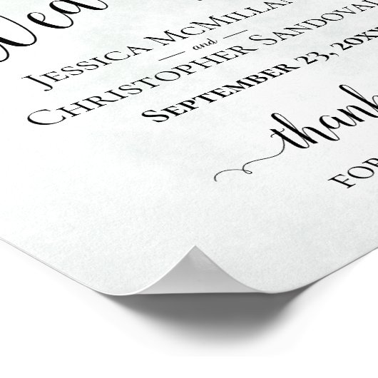 Eucalyptus & Lavender Rustic Weddenschap Welkomstt Poster (Hoek)