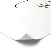 Eucalyptus Lavender Weddenschap Welkom Poster (Hoek)