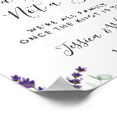 Eucalyptus Lavender Wedding Ceremony Seating Poster (Hoek)