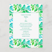 Eucalyptus Leaf Art Green Blauwgroen Dusty Blue We Briefkaart (Voorkant)
