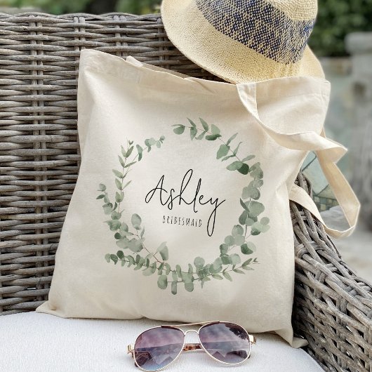 Eucalyptus Leaf Bridesmaids Canvas tas