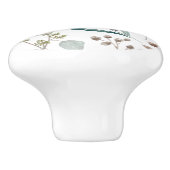 Eucalyptus Leaf Dep/Drawer Knop (Zijkant)