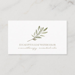 Eucalyptus Leaf Flower Essential Oils rusticated Visitekaartje