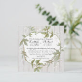 Eucalyptus Leaf Foliage Babys Breatal Floral White Kaart (Staand voorkant)