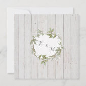 Eucalyptus Leaf Foliage Babys Breatal Floral White Kaart (Achterkant)