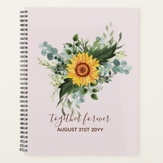 Eucalyptus Leaf, Pas getrouwd op maat Planner (Voorkant)