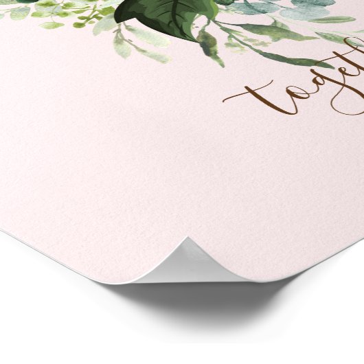 Eucalyptus Leaf, Pas getrouwd op maat Poster (Hoek)