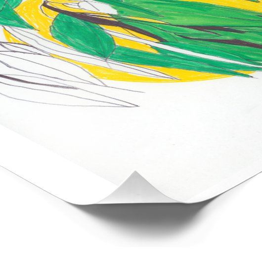 Eucalyptus Leaf Print Foto Afdruk (Hoek)