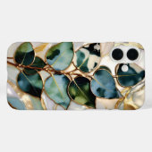 Eucalyptus Leaf Stained Glass Phone Case (Achterkant (horizontaal))