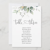 Eucalyptus Leaf Tafel Nummer 3 Zitkaarten (Voorkant)