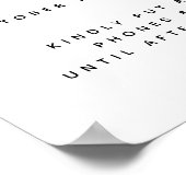 Eucalyptus Leaf Wedding Unplugged Welcome Sign Poster (Hoek)